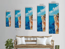 Cliff Edge Painting, Rustic Wall Art, Nautical Wall Art, Coastal Landscape Art, Canvas Print, Above Sofa Art, Living Room Art, Gift Idea