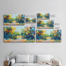 Open Gate, countryside painting, landscape art, framed canvas print, autumn wall art, farmhouse decor, rustic art, extra wide art