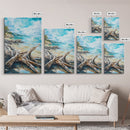 Beach, coastal painting, ocean painting, landscape painting, framed canvas print, lake Tahoe art, nautical wall art, beach house decor