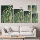 Abstract Nature, Green Wall Art, Botanical Prints, Canvas Print, Boho Art, Living Room Wall Art, Minimalist Art, Wabi Sabi Decor