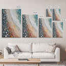 Pebble Beach, coastal painting, nautical decor, wabi sabi art, abstract seascape, textured wall art, ocean print, canvas print