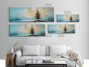 Lone Pine Tree Landscape, Minimalist Mountain Art, Tranquil Nature Scene, Rustic Cabin Wall Art, Modern Neutral Decor, Bedroom Art