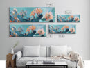 Blooming Cactus Flowers Canvas Print Vibrant Desert Painting, Boho Wall Art, Southwest Decor, Botanical Living Room Artwork