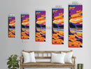 Lakeside Sunset, Serene Nature Art, Framed Canvas Print, Vibrant Landscape Art, Rustic Cabin Decor, Living Room Wall Art, Fall Vibes