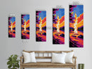 Campfire Glow, Warm Autumn Art, Cozy Home Decor, Rustic Canvas Print, Cabin Wall Art, Living Room Art, Fall Aesthetic