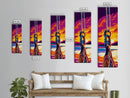 Swing Rope, Nautical Wall Art, Sunset Canvas Print, Coastal Home Decor, Beach House Art, Living Room Artwork, Boho Aesthetic