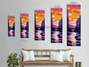 Canyon Sunset, Bridge Wall Art, Vibrant Nature, Travel Decor, Canvas Print, Living Room Art, Warm Color Palette, Gift Idea
