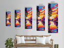 Autumn Reflection, Cozy Home Decor, Rustic Art, Framed Canvas Print, Warm Sunset, Cabin Wall Art, Fall Aesthetic, Living Room Art