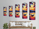 Hammock Retreat, Lake Sunset, Relaxing Art, Framed Canvas Print, Bedroom Wall Art, Peaceful Landscape, Outdoor Vibes Painting