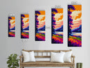 River, Trees, Autumn, Sunset, Framed Canvas Print, Nature Wall Art, Rustic Home Decor, Cabin Art, Fall Landscape, Living Room Wall Art