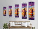 Buoy, Rope, Ocean, Sunset, Framed Canvas Print, Nautical Decor, Coastal Wall Art, Beach House Art, Fishing Decor, Living Room Wall Art