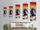 Coastal Rock, Ocean Sunset, Beach Decor, Framed Canvas Print, Vibrant Landscape, Seaside Wall Art, Living Room Art, Rustic Coastal Decor