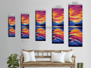 Twilight Lake, Mountain Reflection, Framed Canvas Print, Nature Wall Art, Autumn Landscape, Living Room Decor, Sunset Colors