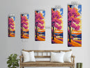 Vibrant Autumn Tree, Framed Canvas Print, Colorful Landscape, Nature Wall Art, Bright Fall Decor, Living Room Art, Boho Home Style