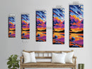 Majestic Sky View, Canvas Print, Dramatic Sunset Clouds, Vibrant Nature Art, Dreamy Home Decor, Colorful Landscape, Relaxing Wall Art