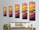 Speeding Boat Scene, Canvas Print, Dynamic Ocean Art, Waves Painting, Coastal Living Decor, Nautical Wall Art, Adventure Home Style