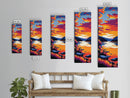Sunset Reflection, Mountains, Framed Canvas Print, Tranquil Nature Art, Relaxing Home Decor, Lake Scene Wall Art, Cabin Aesthetic Print