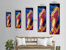 King Cobra, Vibrant Reptile, Wildlife Art, Canvas Print, Snake Painting, Bold Color Home Decor, Nature Lover Gift, Office Wall Art