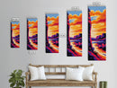 Grand Canyon, River View, Sunset Painting, Canvas Print, Western Landscape, Earthy Tones, Living Room Art, Southwest Home Aesthetic