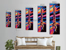 Western Gun Art, Cowboy Wall Decor, Vibrant Pistol Print, Rustic Wall Art, Man Cave Poster, Pop Art, Framed Canvas Print