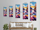 Coastal Path, Autumn Sunset, Landscape Art, Canvas Print, Rustic Home Decor, Living Room Art, Nature Lover Gift, Bold Colors
