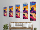 Desert Rock, Southwest Art, Sunset Landscape, Canvas Print, Boho Wall Art, Living Room Decor, Warm Color Art, Western Style