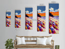 Beach Shells, Vibrant Coastal, Ocean Decor, Canvas Print, Boho Beach House, Bathroom Wall Art, Seashell Theme, Nautical Art