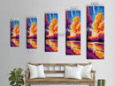 Cosmic Reflection, Celestial Sunset, Colorful Nature Print, Framed Canvas Print, Fantasy Wall Art, Dreamy Home Decor, Office Art
