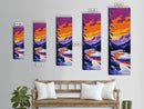 Winter Wonderland, Snowy Mountain Scene, Tranquil Forest Art, Framed Canvas Print, Cozy Cabin Decor, Christmas Wall Art