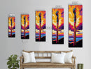 Lighthouse Sunset, Nautical Scene, Coastal View, Maritime Art, Framed Canvas Print, Beach House Decor, Ocean Lover Gift, Wall Art