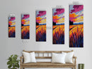 Golden Wheat Field, Fall Landscape, Rustic Farmhouse Wall Art, Canvas Print, Warm Tones, Autumn Country Decor, Vibrant Sunset