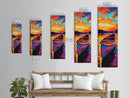 Canoe Sunset, Lake Adventure, Canvas Print, Rustic Wall Decor, Cabin Retreat Art, Nature Aesthetic, Outdoor Water Landscape
