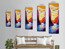 Canyon Sunset, Vibrant River Wall Art, Adventure Decor, Framed Canvas Print, Nature Lover Gift, Colorful Landscape, Living Room