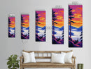 Sunset Over Water, Tranquil Lake Scene, Cabin Retreat Wall Art, Warm Sunset Colors, Nature Print, Canvas Print, Serene Home Decor