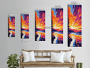 Serene River, Sunset Reflections, Calm Landscape, Wilderness Escape, Nature Wall Decor, Living Room, Canvas Print, Cozy Aesthetic
