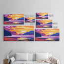 Mountain Lake, Canvas Print, Scenic Landscape Art, Serene Wilderness Wall Decor, Travel Painting, Nature Home Decor, Living Room Art