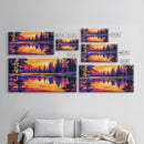 Reflection Pines, Water Serenity, Canvas Print, Peaceful Nature Wall Art, Rustic Cabin Decor, Adventure Home Artwork, Living Room Art