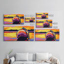 Floating Buoy, Coastal Sunset, Nautical Wall Art, Ocean Inspired Decor, Framed Canvas Print, Beach House Artwork, Seaside Theme
