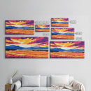 Golden Fields, Sunset Landscape, Vibrant Wall Art, Canvas Print, Modern Farmhouse Decor, Rustic Country Art, Dining Room Wall Art