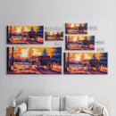 Pioneer Wagon, Rustic Decor, Western Landscape, Canvas Print, Autumn Country Art, Farmhouse Wall Art, Living Room Artwork, Fall Vibes