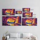 Canyon View, River Sunset, Majestic Landscape, Southwest Decor, Warm Tones, Nature Escape, Living Room or Office, Framed Canvas Print