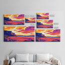 Desert Cliffs, Sunset Sky, Southwest Art, Grand Canyon Style, Warm Earthy Tones, Rustic Wall Decor, Entryway or Hallway, Canvas Print