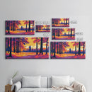 Autumn Forest, Vibrant Trees, Fall Landscape, Nature Wall Art, Framed Canvas Print, Rustic Decor, Living Room Art, Cozy Home Gift