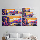 Surging Ocean Wave, Vibrant Seascape Art, Bold Color Coastal Print, Dramatic Water Painting, Beach House Decor, Framed Canvas Print