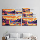 Starfish Sunset, Coastal Wall Art, Ocean Serenity, Framed Canvas Print, Beach House Decor, Nautical Style, Relaxing Seascape, Gift Idea