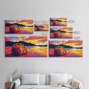 Pacific Northwest, Ocean Landscape, Wild Coast, Framed Canvas Print, Vibrant Nature Art, Living Room Wall Decor, Bold Outdoor Scene