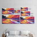 Serene Lake, Autumn Wall Art, Fall Landscape, Framed Canvas Print, Nature Home Decor, Cabin Living Room Art, Vibrant Artwork