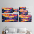 Lake Reflection, Mountain Sunset, Wilderness Art, Canvas Print, Nature Wall Art, Cabin Decor, Rustic Home Artwork, Serene Landscape