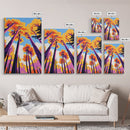 Autumn Trees, Vibrant Nature, Fall Landscape, Canvas Print, Living Room Wall Art, Modern Rustic Decor, Boho Artwork, Forest Painting
