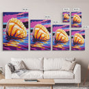 Ocean Rock Formation, Framed Canvas Print, Vibrant Seascape, Coastal Art, Nautical Home Decor, Bold Nature Scene, Beach House Accent